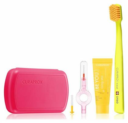 Curaprox Be You Travel Set Οδοντόβουρτσα Ultra Soft Φούξια
