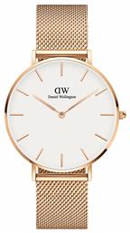 Daniel Wellington Classic Petite Ρολόι με Μεταλλικό Μπρασελέ σε Ροζ Χρυσό χρώμα