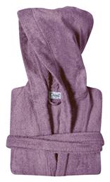Das Home 5903 Μπουρνούζι με Κουκούλα Dark Lilac 430gr/m²
