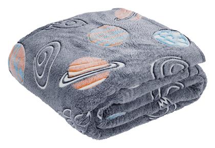 Das Home Κουβέρτα Αγκαλιάς & Λίκνου 4834 Fleece Μπλε 80x110εκ.