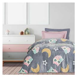 Das Home Κουβέρτα Fleece 160x220εκ. Φωσφορίζουσα Γκρί