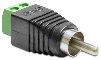 DeLock Adapter RCA male to Terminal Block 2 pin (65417) από το Public