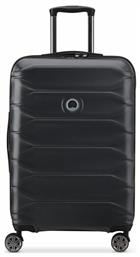 Delsey Expandable Μεσαία Βαλίτσα Σκληρή Μαύρη