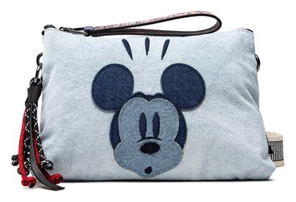 Desigual Patchwork Mickey Mouse Γυναικεία Τσάντα Χιαστί Μπλε από το Spartoo