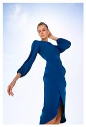 Desiree Midi Φόρεμα Ντραπέ Μπλε