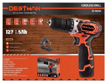 Destman DT-8820S Κρουστικό Δραπανοκατσάβιδο Μπαταρίας 12V 1x1.5Ah