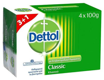 Dettol Classic Soap 4 x100gr από το Pharm24