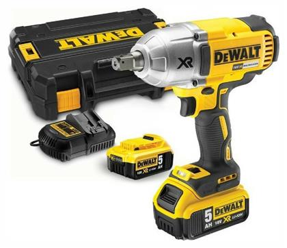 Dewalt Brushless Μπουλονόκλειδο 18V 2x5Ah με Υποδοχή 1/2''