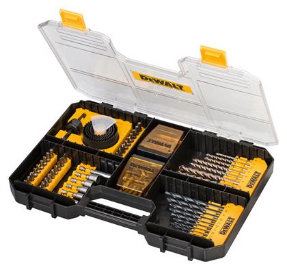 Dewalt Σετ 100 σε Κασετίνα Τρυπάνια για Μέταλλο, Ξύλο και Δομικά Υλικά