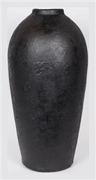 Διακοσμητικό Βάζο Μαγνησιτης Μαύρο 30.5x30.5x62cm