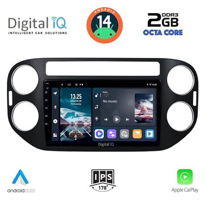 Digital IQ Ηχοσύστημα Αυτοκινήτου για Volkswagen Tiguan 2004-2016 (Bluetooth/USB/AUX/WiFi/GPS/Apple-Carplay/Android-Auto) με Οθόνη Αφής 9''