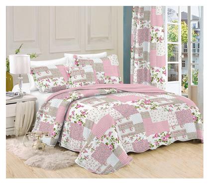 Dimcol 345 Σετ Κουβερλί Υπέρδιπλο Microfiber 3 τμχ 220x240cm 3τμχ