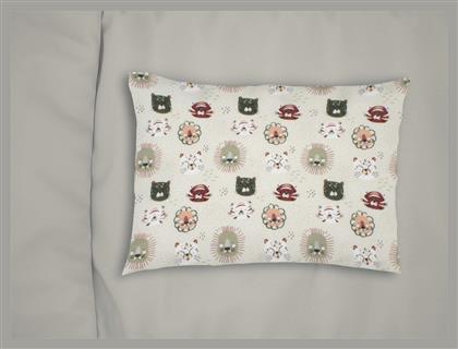 Dimcol Bebe Βρεφική Μαξιλαροθήκη από 100% Βαμβάκι Light Olive 45x35εκ.