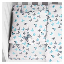 Dimcol Butterfly Βρεφική Μαξιλαροθήκη από 100% Βαμβάκι 56 Sky Blue 35x45εκ. από το Aithrio