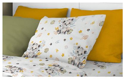 Dimcol Παιδική Μαξιλαροθήκη από 100% Βαμβάκι 50x70εκ. Γκρι