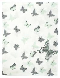 Dimcol Παιδική Μαξιλαροθήκη ''Butterfly'' από 100% Βαμβάκι 50x70cm Πράσινη