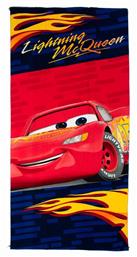 Dimcol Παιδική Πετσέτα Θαλάσσης Μπλε Disney Cars 140x70εκ.