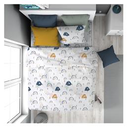 Dimcol Παιδικό Πάπλωμα Μονό White-blue 160x240εκ.