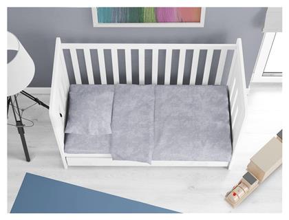 Dimcol Βρεφική Παπλωματοθήκη Bebe Premium Shadow Light Grey 120x160εκ. από το 24home