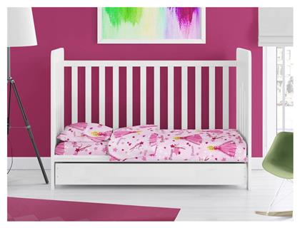 Dimcol Βρεφική Παπλωματοθήκη Bebe Princess Pink 120x160εκ.