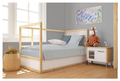 Dimcol Βρεφική Παπλωματοθήκη Bebe Solid Light Blue-grey 120x160εκ.