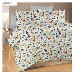 Dimcol Βρεφική Παπλωματοθήκη Bebe White-Multi 120x160εκ. από το 24home