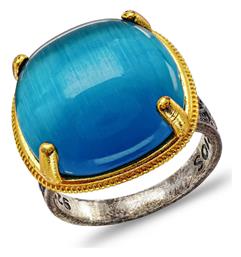 Dimitrios Exclusive Γυναικείο Δαχτυλίδι από Ασήμι Επιχρυσωμένο