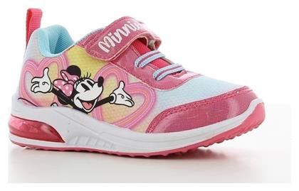 Disney Παιδικά Sneakers Minnie Mouse Ανατομικά με Φωτάκια για Κορίτσι Φούξια