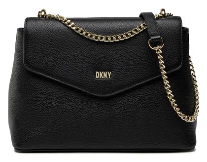 DKNY Frankie Γυναικεία Flap Bag 'Ωμου Μαύρη από το Z-mall