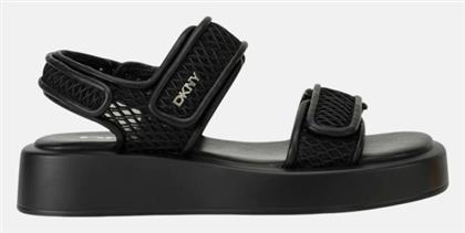 DKNY Γυναικεία Σανδάλια Flatforms σε Μαύρο Χρώμα από το Modivo