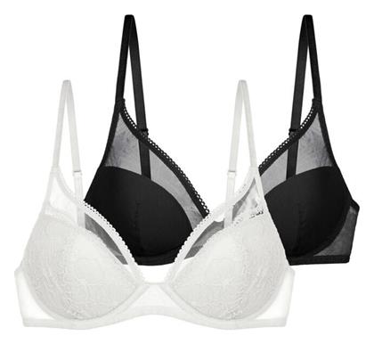 Dorina Black/White Σουτιέν με Ελαφριά Ενίσχυση & Μπανέλες 2Pack