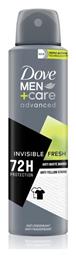 Dove Men+ Care Advanced Invisible Fresh Αποσμητικό 72h σε Spray 150ml