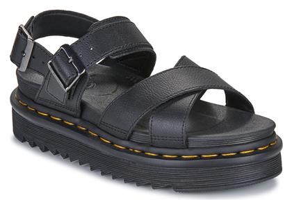 Dr. Martens Voss Δερμάτινα Σανδάλια Μαύρα από το Modivo