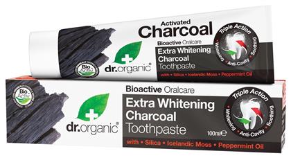 Dr.Organic Extra Whitening Charcoal Toothpaste Λευκαντική Οδοντόκρεμα με Ενεργό Άνθρακα 100ml από το Pharm24