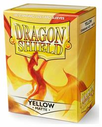 Dragon Shield Matte Yellow Sleeves Standard Size 100τμχ