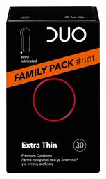 Duo Προφυλακτικά Extra Thin Family Pack 30τμχ