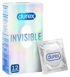 Durex Προφυλακτικά Invisible Extra Thin 12τμχ