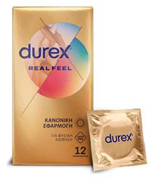 Durex Προφυλακτικά Real Feel χωρίς Λάτεξ 12τμχ