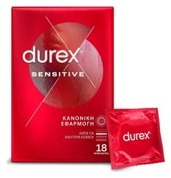 Durex Προφυλακτικά Sensitive Λεπτά 18τμχ