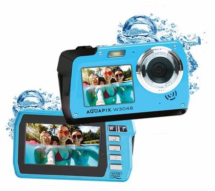 EasyPix Aquapix W3048 Edge Compact Φωτογραφική Μηχανή 13MP με Οθόνη 3'' και Ανάλυση Video 2688 x 1520 pixels Μπλε