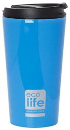 Ecolife Coffee Cup Ποτήρι Θερμός σε Μπλε χρώμα 0.37lt