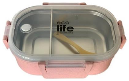 Ecolife Δοχείο Φαγητού Πλαστικό Light Pink Κατάλληλο για Φούρνο Μικροκυμάτων 900ml από το Kouzinika