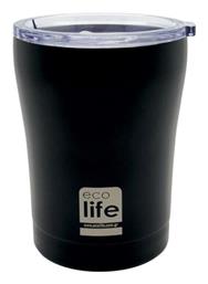 Ecolife Ποτήρι Θερμός Ανοξείδωτο BPA Free Black 300ml