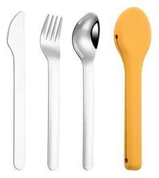 Ecolife Σετ Βρεφικά Μαχαιροπίρουνα Κίτρινα 4τμχ