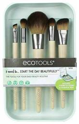 EcoTools Επαγγελματικό Σετ με Πινέλα Μακιγιάζ από Συνθετική Τρίχα Start The Day Beautiful 5τμχ