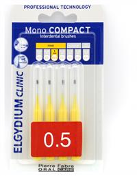 Elgydium Clinic Mono Compact Μεσοδόντια Βουρτσάκια 0.5mm Κίτρινα 4τμχ από το Pharm24