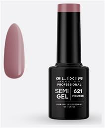 Elixir Ημιμόνιμο Βερνίκι Νυχιών Semi Gel 621 Mousse 5ml