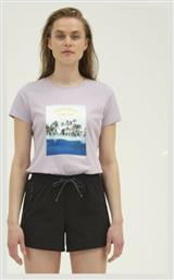 Emerson Γυναικείο Crop T-shirt Floral Ροζ