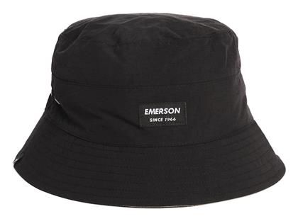 Emerson Υφασμάτινo Ανδρικό Καπέλο Στυλ Bucket Μαύρο