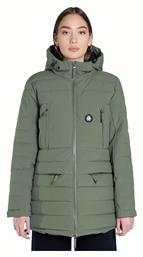 Emerson Κοντό Γυναικείο Puffer Μπουφάν για Χειμώνα Light Olive